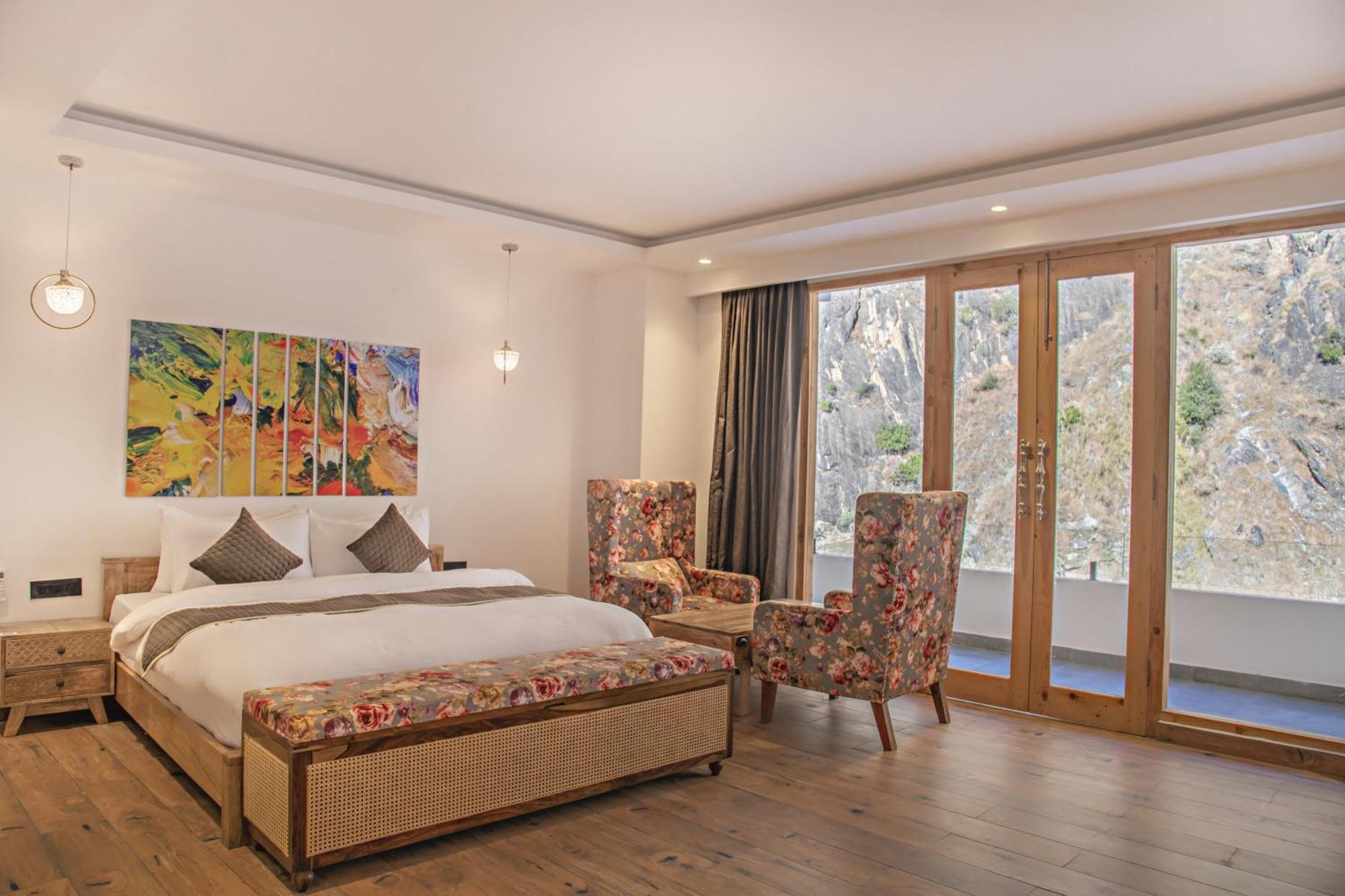 Echor Palm Bliss Riverside Resort & Spa Kasol Exterior foto