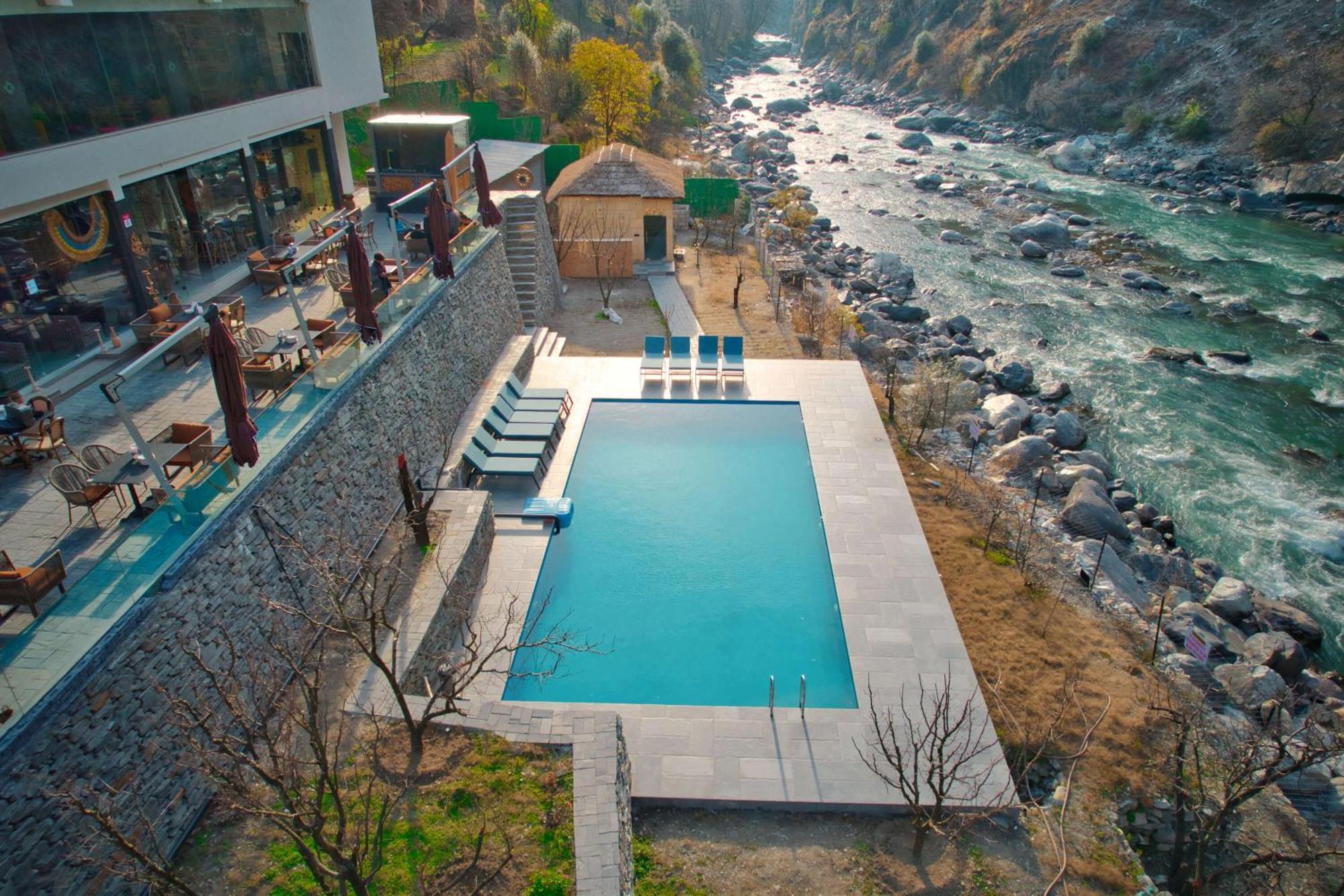 Echor Palm Bliss Riverside Resort & Spa Kasol Exterior foto